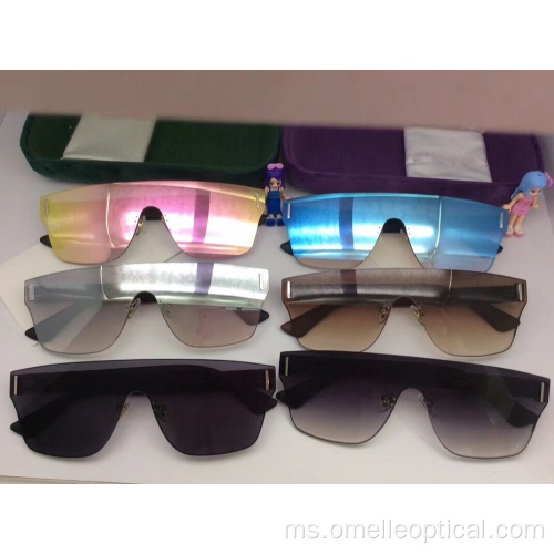 Goggle Rimless Sunglasses Aksesori Fesyen Borong